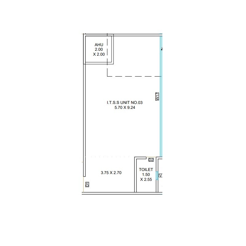 Floor plan of 683 Sq. Ft. Office Space in Ekavta Orabel Business Park, Thane