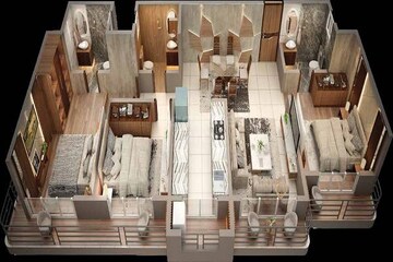  3 BHK Apartment at Empire Arena Square, Mumbra – for Sale