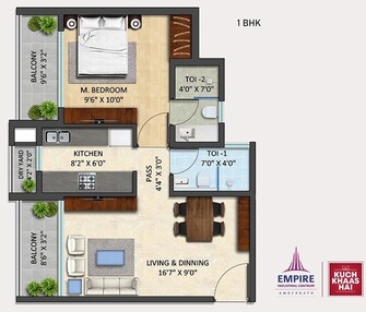 1 BHK Apartment For Rent in Empire Centrum Ambernath West Thane  7571658