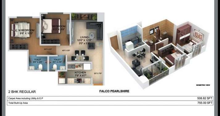 falco pearlshire apartment 2 bhk 476sqft 20204210094207