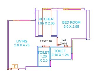 1 BHK 414 Sq. Ft. Apartment