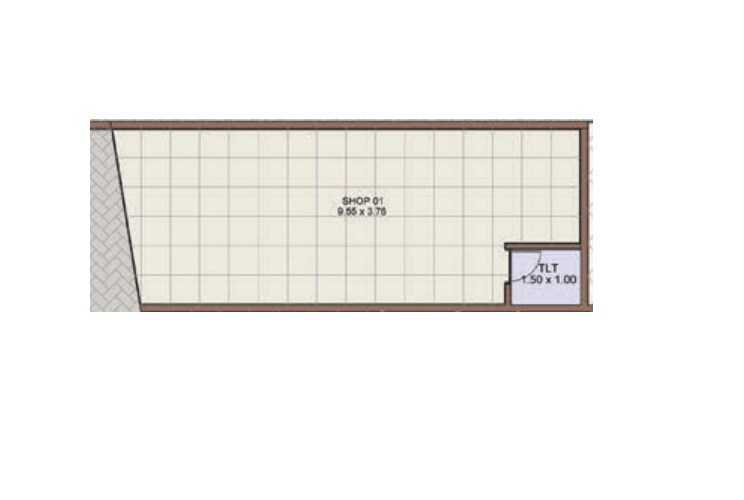 Floor plan of 294 Sq. Ft. Retail Shop in Fore Ram Janki, Thane