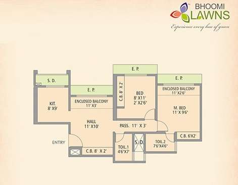 gajra bhoomi lawns apartment 2 bhk 1029sqft 20214616184618