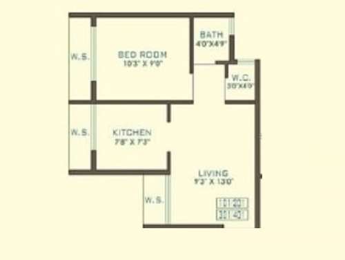 galaxy gardens apartment 1 bhk 257sqft 20231410171455