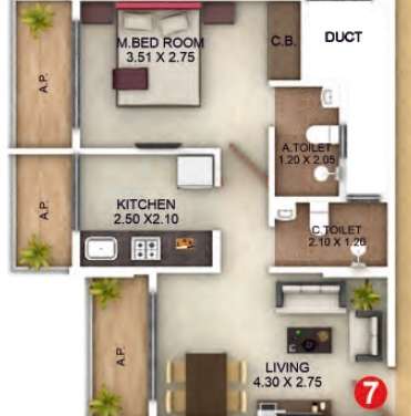gbk vishwajeet precious phase 1 apartment 1 bhk 362sqft 20230917160930