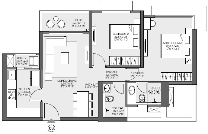 Other, godrej-ascend 2 Bedroom 708 Sq.Ft. Apartment In Kolshet Road Thane 6600971