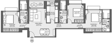  3 BHK Apartment at Godrej Ascend, Kolshet Road – for Sale