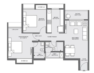  2 BHK Apartment at Godrej Emerald, Ghodbunder Road – for Rent
