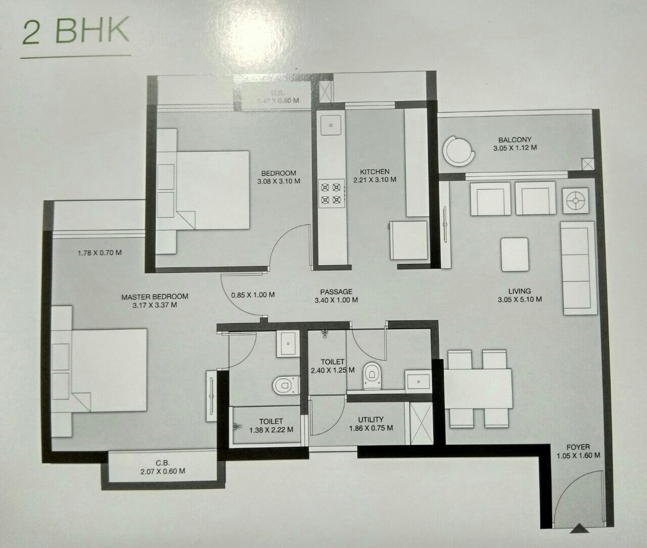 Other, godrej-emerald 2 Bedroom 720 Sq.Ft. Apartment In Ghodbunder Road Thane 9488151