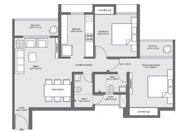  2 BHK Apartment at Godrej Emerald, Ghodbunder Road – for Rent