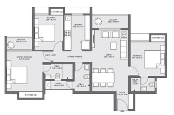  3 BHK Apartment at Godrej Emerald, Ghodbunder Road – for Rent