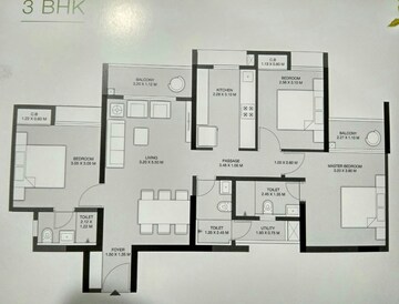  3 BHK Apartment at Godrej Emerald, Ghodbunder Road – for Rent