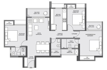  3 BHK Apartment at Godrej Emerald, Ghodbunder Road – for Sale