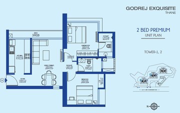  2 BHK Apartment at Godrej Exquisite, Ghodbunder Road – for Sale