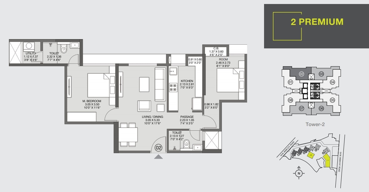 Other, godrej-nirvaan 2 Bedroom 630 Sq.Ft. Apartment In Themghar Thane 6395714