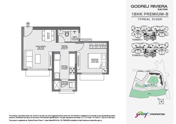  1 BHK Apartment at Godrej Riviera, Ambivali – for Sale