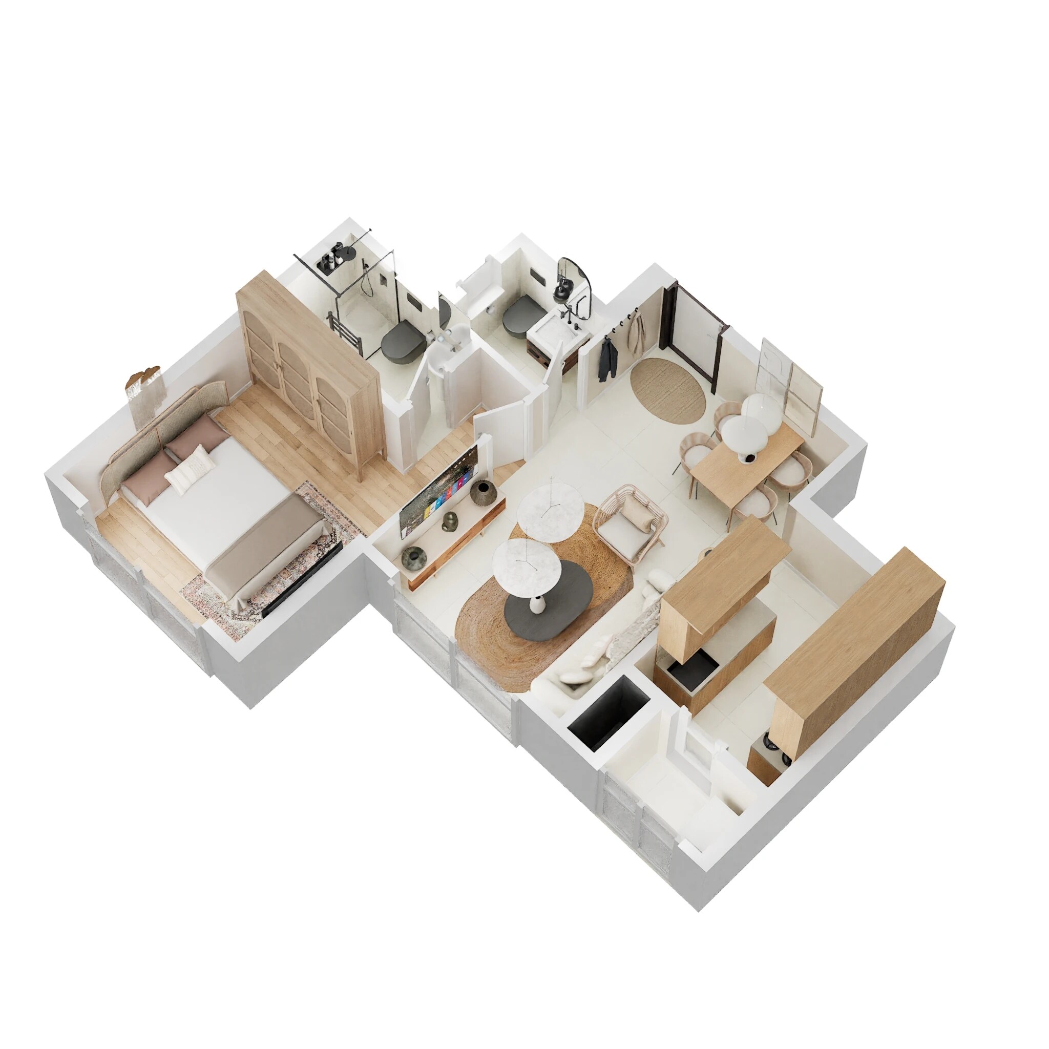 1 BHK 428 Sq. Ft. Apartment