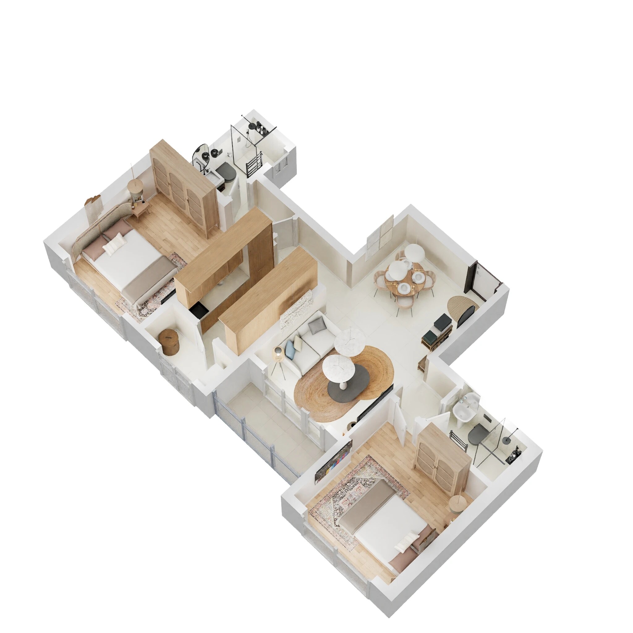 2 BHK 660 Sq. Ft. Apartment