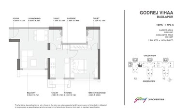  1 BHK Apartment at Godrej Sky Gardens Vihaa, Badlapur East – for Sale