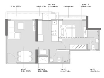  1 BHK Apartment at Godrej Vihaa, Badlapur East – for Sale