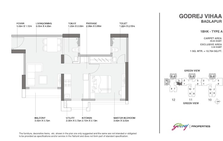 Other, godrej-vihaa 1 Bedroom 530 Sq.Ft. Apartment In Badlapur East Thane 9354612