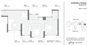  2 BHK Apartment at Godrej Vihaa, Badlapur East – for Sale
