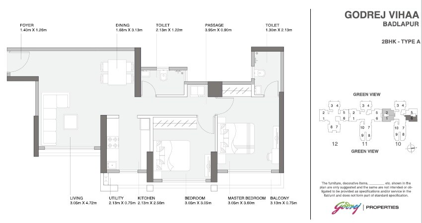 Other, godrej-vihaa 2 Bedroom 592 Sq.Ft. Apartment In Badlapur East Thane 9238359
