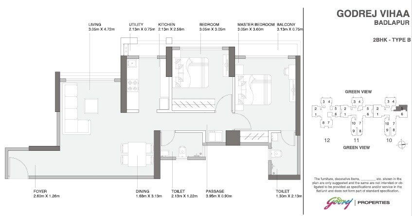  2 BHK Apartment at Godrej Vihaa, Badlapur East – for Sale