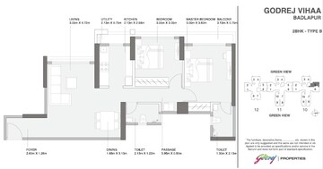  2 BHK Apartment at Godrej Vihaa, Badlapur East – for Rent