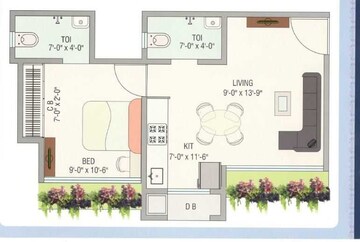  1 BHK Apartment at Goldstar Decent Homes, Mira Road – for Sale