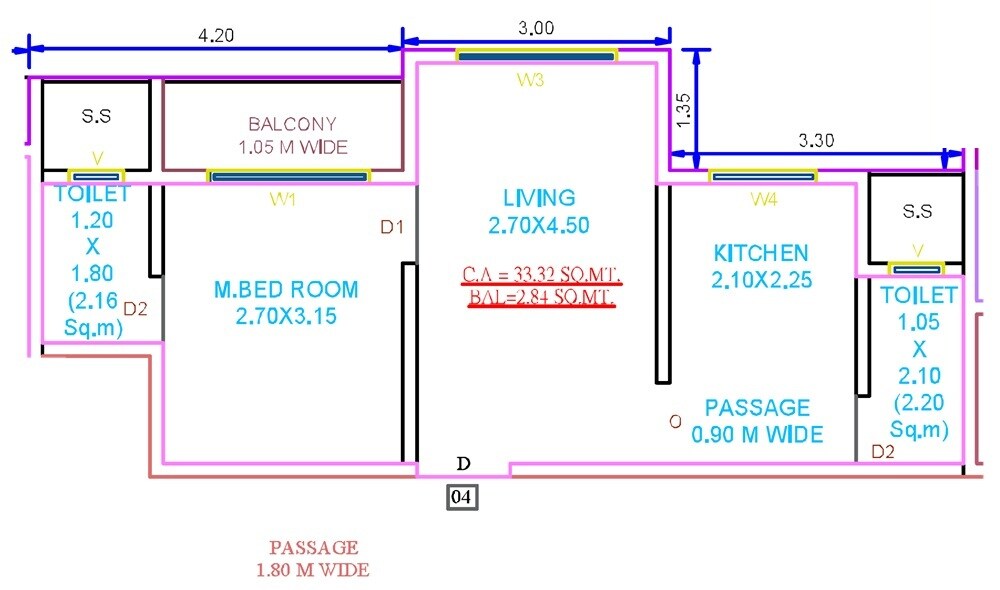 1 BHK 359 Sq. Ft. Apartment