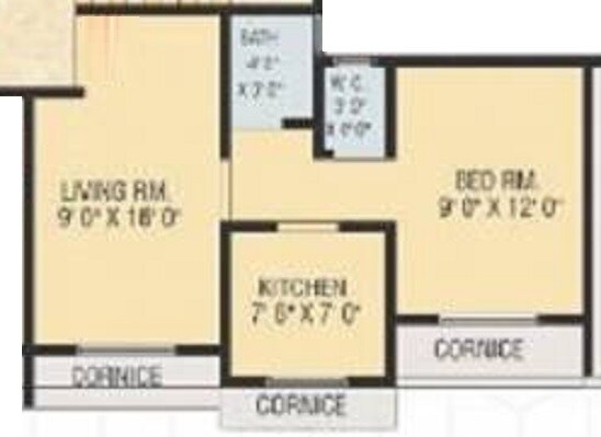 1 BHK 299 Sq. Ft. Apartment