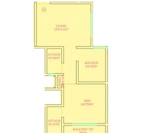 1 BHK 333 Sq. Ft. Apartment in Gurukrupa Yogi Residency