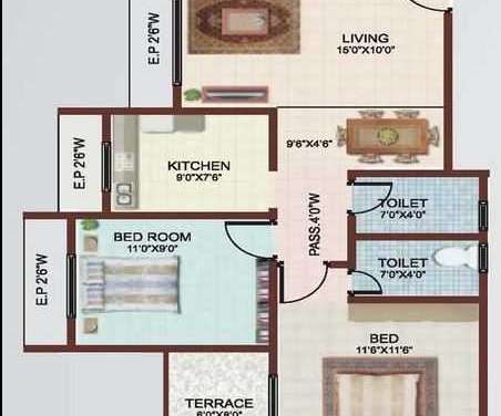 happy home sarvodaya leela apartment 2 bhk 574sqft 20200523160548