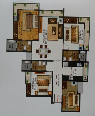 4 BHK Apartment For Rent in Harmony Signature Towers Owale Thane  7680740