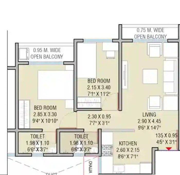  2 BHK Apartment at Haware Intelligentia Segment, Ghodbunder Road – for Sale