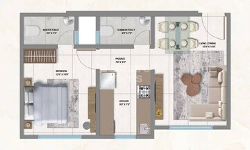  1 BHK Apartment at Haware My First Home, Shilgaon – for Sale