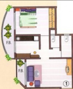 1 BHK 660 Sq. Ft. Apartment in Hetal Hari Om Apartments