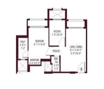  1 BHK Apartment at Hiranandani Estate, Ghodbunder Road – for Sale