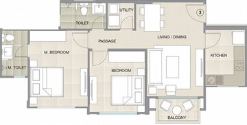  2 BHK Apartment at Hiranandani Estate Barca, Hiranandani Estate – for Rent