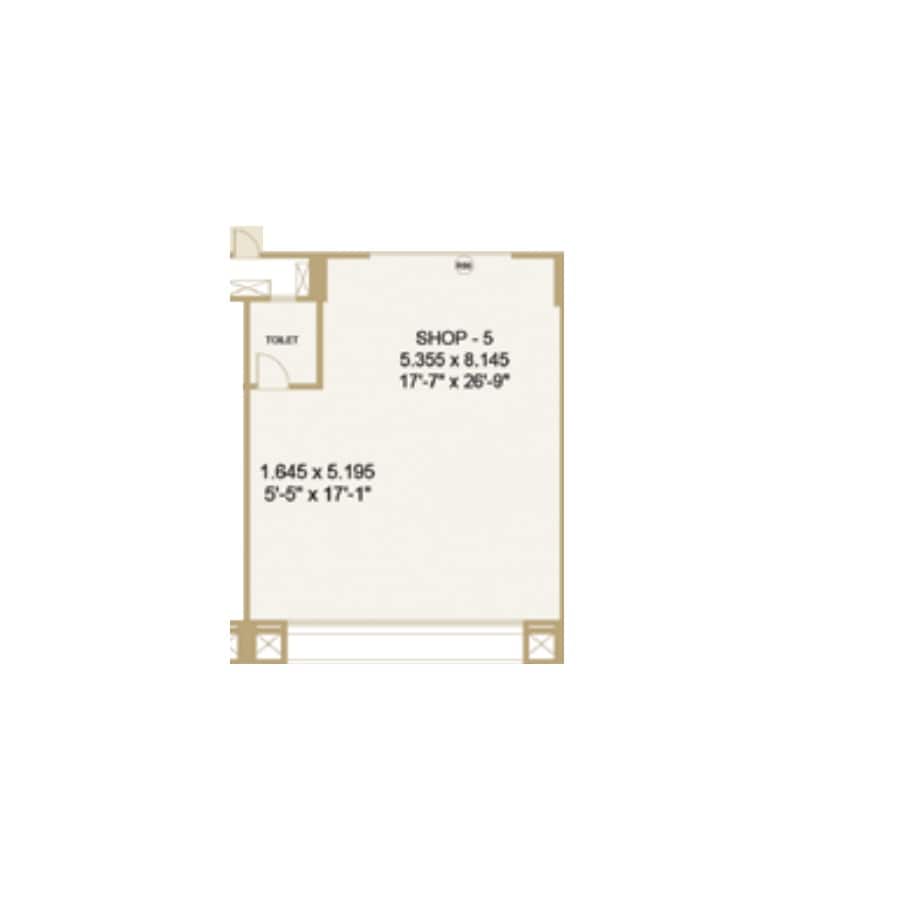 596 Sq. Ft. Retail Shop