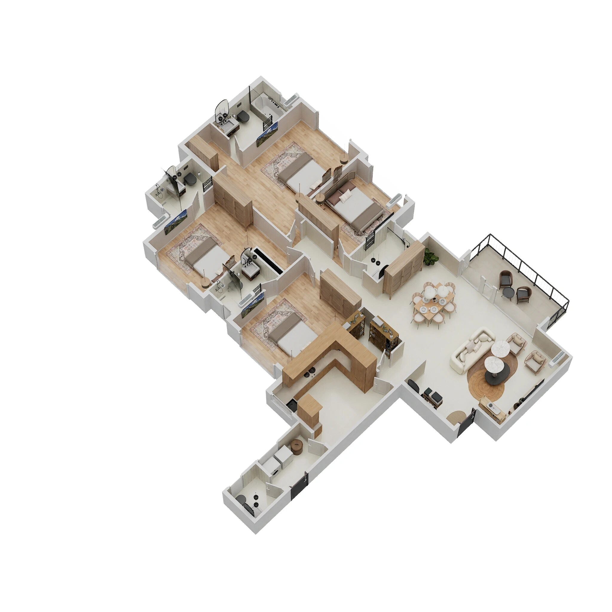 4 BHK 1609 Sq. Ft. Apartment