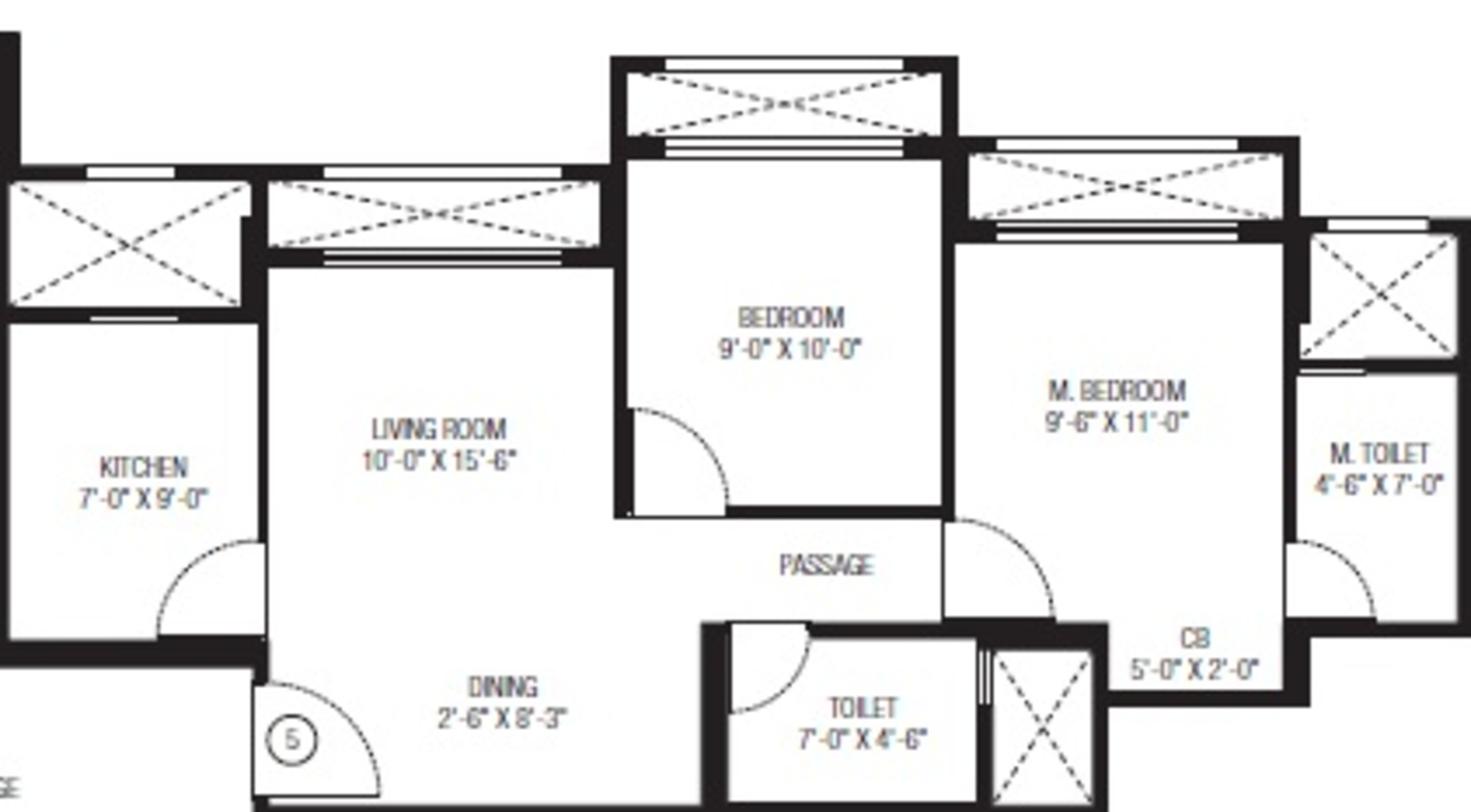 hiranandani obelia the walk apartment 2bhk 535sqft 51