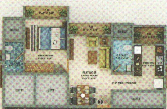 1 BHK 352 Sq. Ft. Apartment in Hiya Regency