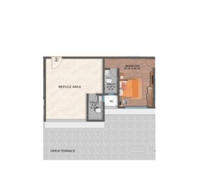 1 BHK 540 Sq. Ft. Apartment in HK Silver Palace