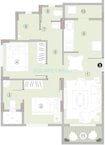 Hubtown Iris 2 BHK Layout