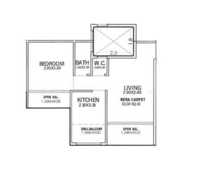 1 BHK 328 Sq. Ft. Apartment in Impero Satyadeep CHS