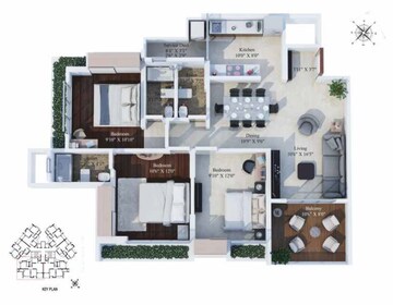  3 BHK Apartment at Jagdale Amizra, Vartak Nagar – for Sale