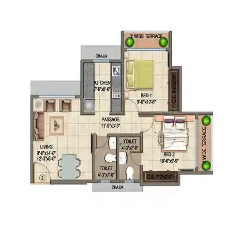 Other, jai-bhawani-vivantas-bliss 2 Bedroom 516 Sq.Ft. Apartment In Kalher Thane 6417032