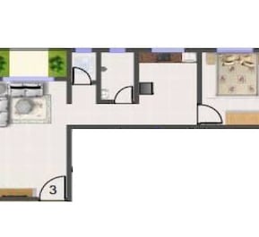 1 BHK 365 Sq. Ft. Apartment in Jai Matadi Complex